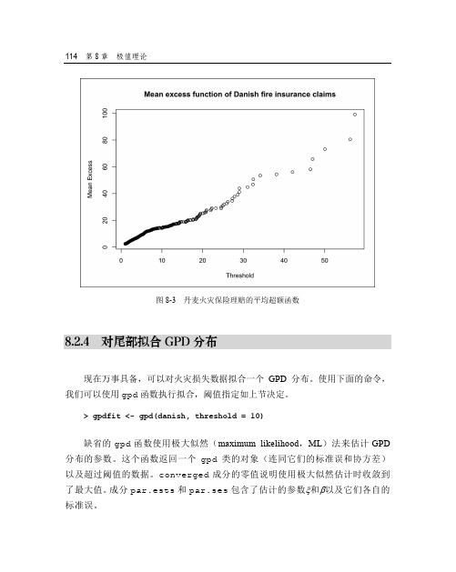 对尾部拟合GPD分布_量化金融R语言初级教程_[共2页]