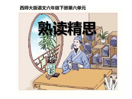 《熟读精思》 精品PPT课件