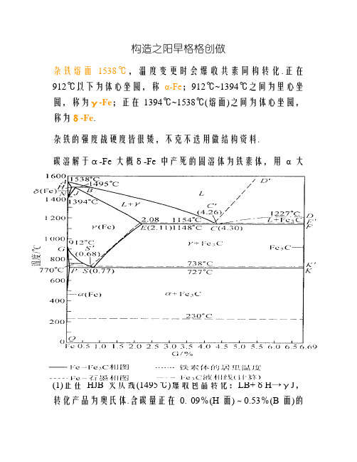 金相组织相图