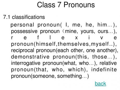 语法教程--Pronouns,代词