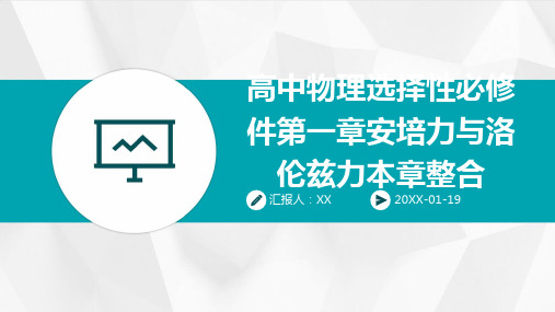 高中物理选择性必修件第一章安培力与洛伦兹力本章整合