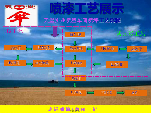 喷塑车间喷涂工艺流程图(共1张PPT)