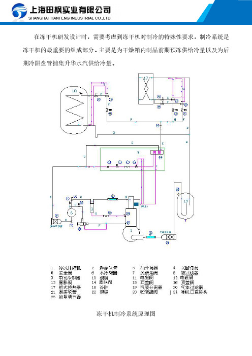 冻干机制冷系统原理图及冻干机结构