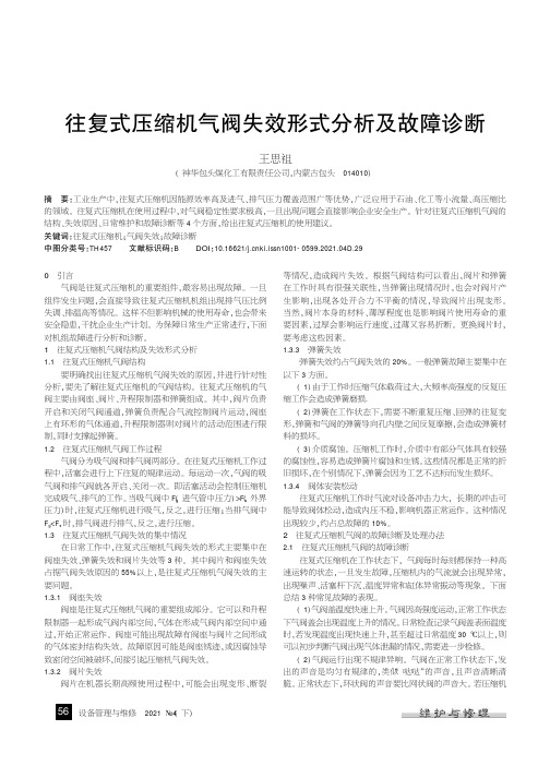 往复式压缩机气阀失效形式分析及故障诊断