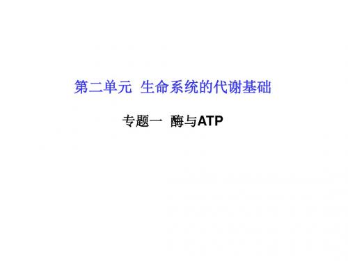 2018届二轮复习 酶与ATP 课件(适用全国)