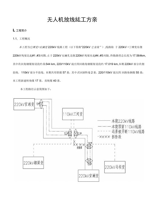 220千伏线路无人机放线施工方案