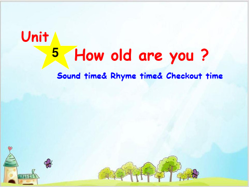 三年级下册英语精品ppt-Unit5 How old are you？_译林版(三起) (26张)P