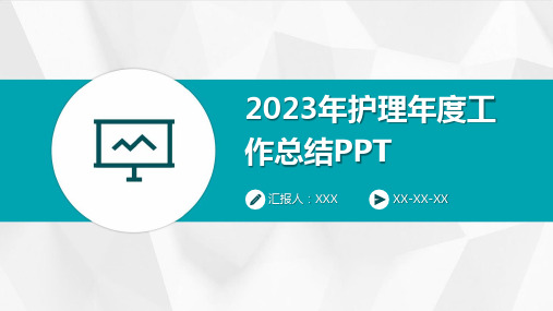 2023年护理年度工作总结PPT