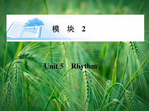 5 Rhythm精讲课件 北师大版必修2课件