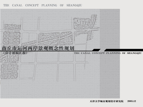 商丘市运河两岸景观概念性规划