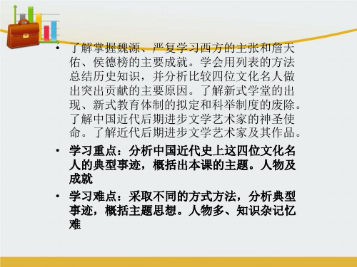 【精编】湖北省北大附中武汉为明实验学校八年级历史上册 第21课 科学技术与思想文化课件 新人教版-精心整理