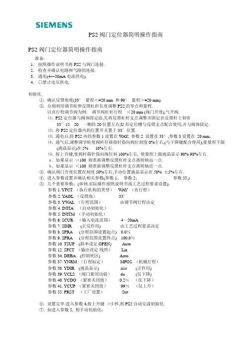 PS2初始化简明操作指南