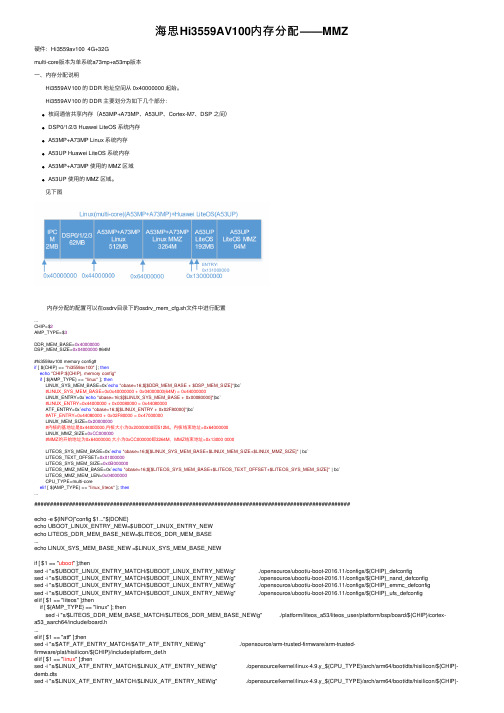海思Hi3559AV100内存分配——MMZ