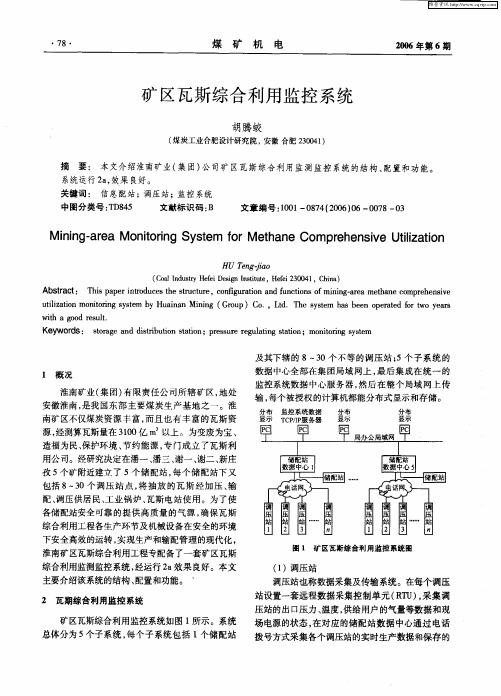 矿区瓦斯综合利用监控系统