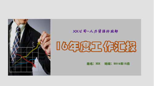 人力资源行政部门16年度工作汇报  ppt课件