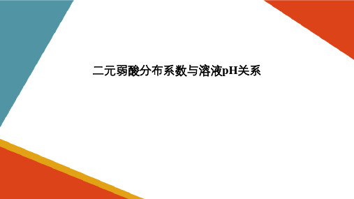 酸碱平衡和酸碱滴定—弱酸(碱)溶液中存在形式的分布(应用化学课件)