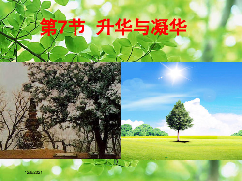七年级科学上册 4.7《升华和凝华》课件3浙教级上册自然科学课件