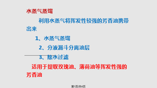 植物有效成分的提取方法PPT课件