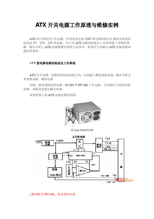 ATX开关电源工作原理与维修实例