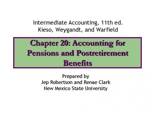 Intermediate Accounting (New Mexico State University)ch20