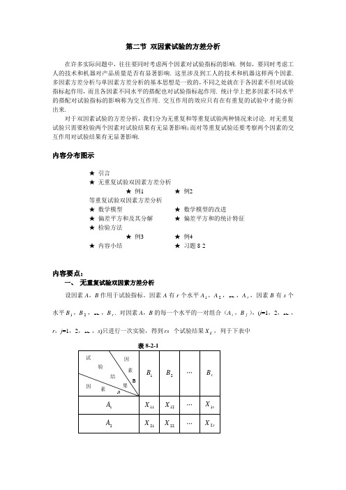 02 第二节 双因素试验的方差分析