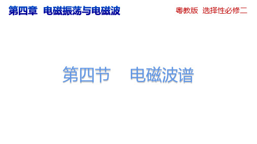 电磁波谱课件高二下学期物理粤教版选择性