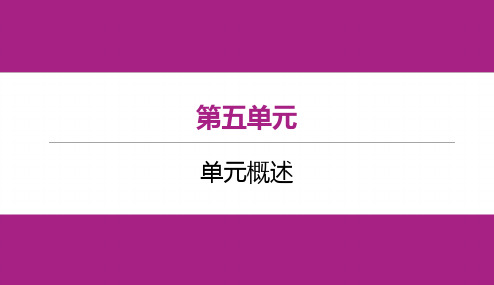 (教案PPT)语文9上  第五单元  单元概述