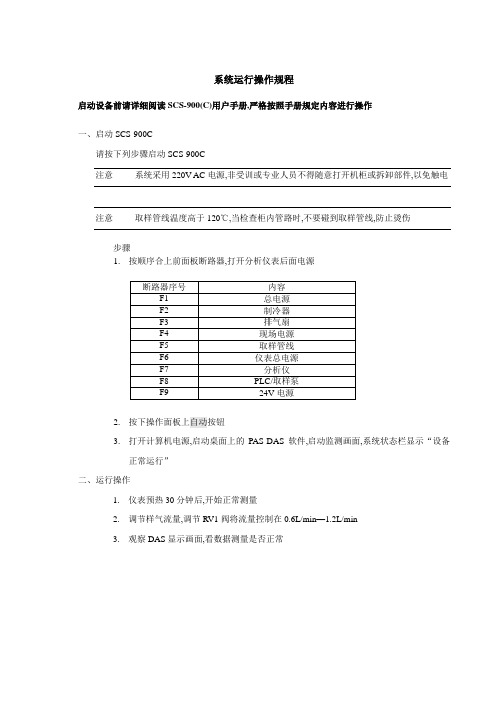 系统运行操作规程(位于三)