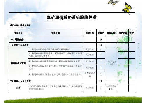 煤矿井下安全避险“六大系统”验收标准