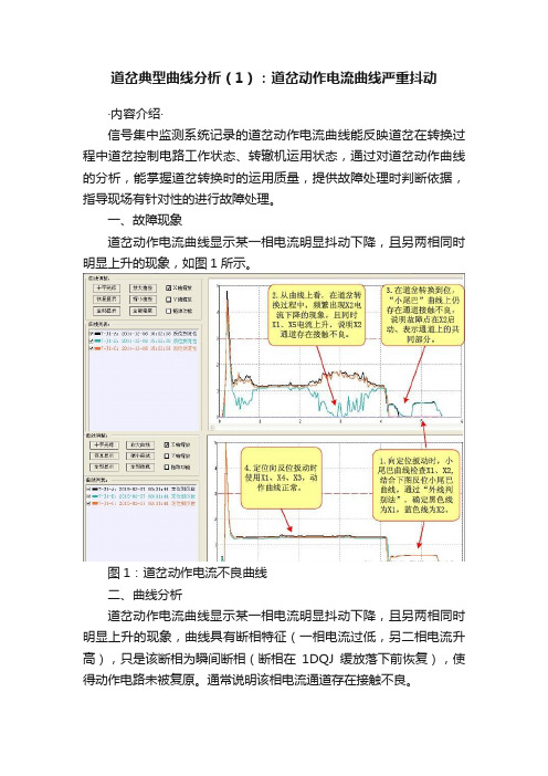 道岔典型曲线分析（1）：道岔动作电流曲线严重抖动