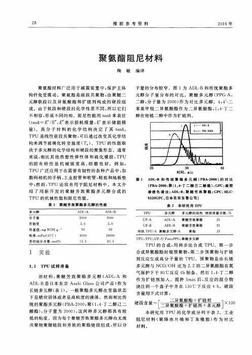 聚氨酯阻尼材料