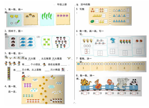 一年级上册生活中的数