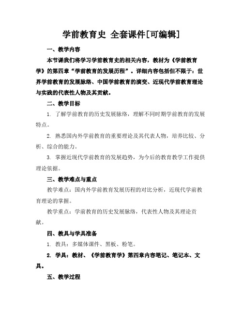 学前教育史全套课件[可编辑]