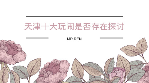天津十大玩闹是否存在探讨