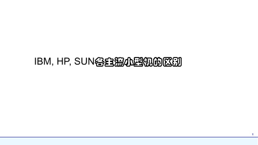 IBM、HP、SUN各主流小型机的区别