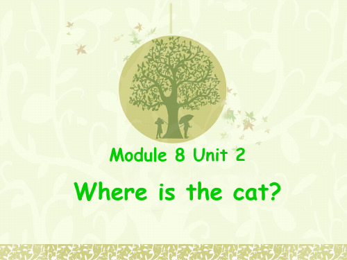 外研版三年级英语上册Module 8 Unit 2 Where is the cat 课件