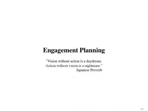 Auditing：Engagement Planning