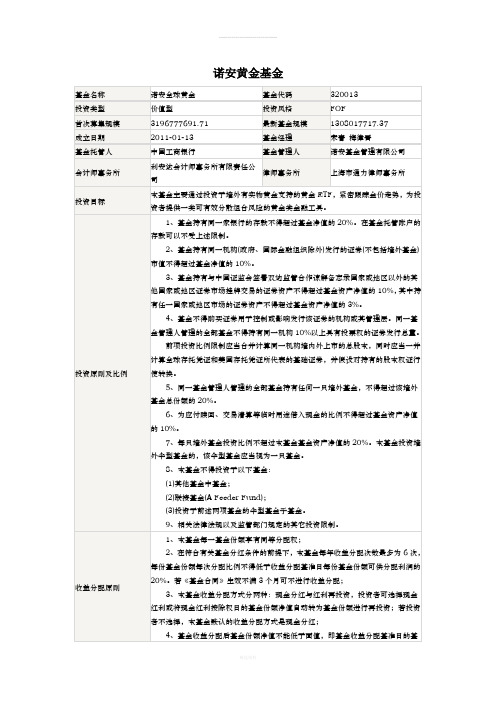 国内黄金基金、信托