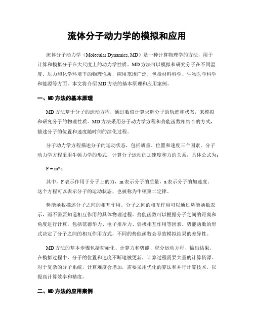 流体分子动力学的模拟和应用