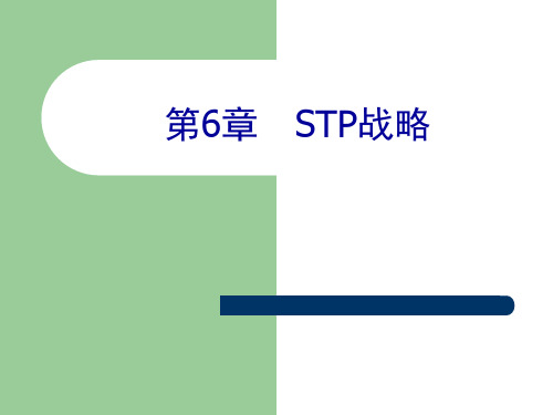 市场营销学 第6章 STP战略 许莹