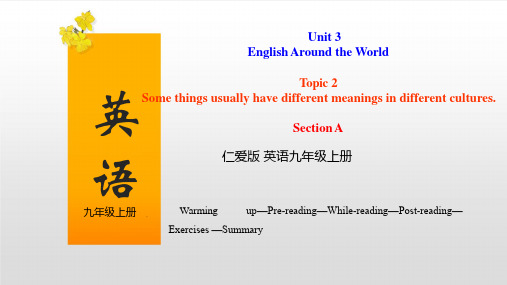 Unit 3 Topic 2 Section A(同步课件)仁爱版九年级英语上册