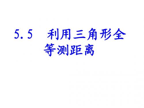 4.5利用三角形全等测距离