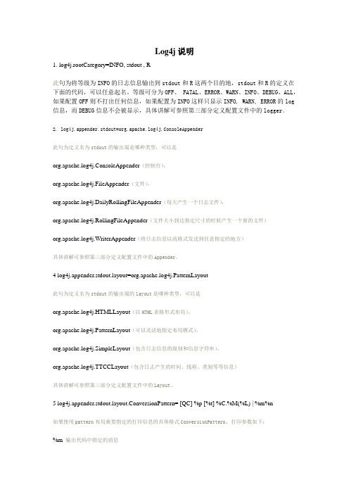 Log4j说明