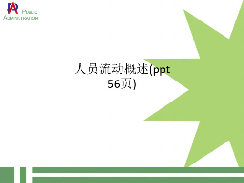 人员流动概述(ppt 56页)