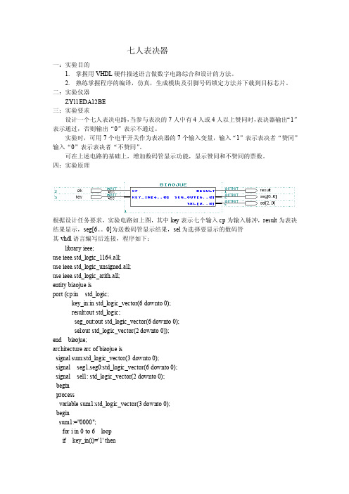 七人表决器——精选推荐