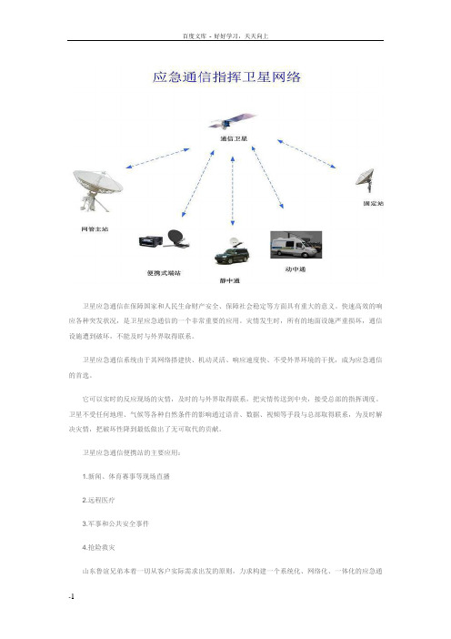 卫星应急通信系统资料