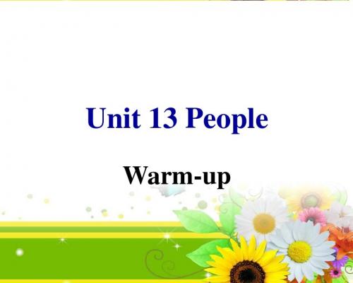 Unit13__Warm-up__精品课件