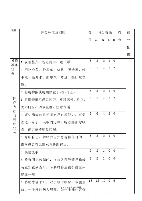 指导有效咳嗽、咳痰及叩背