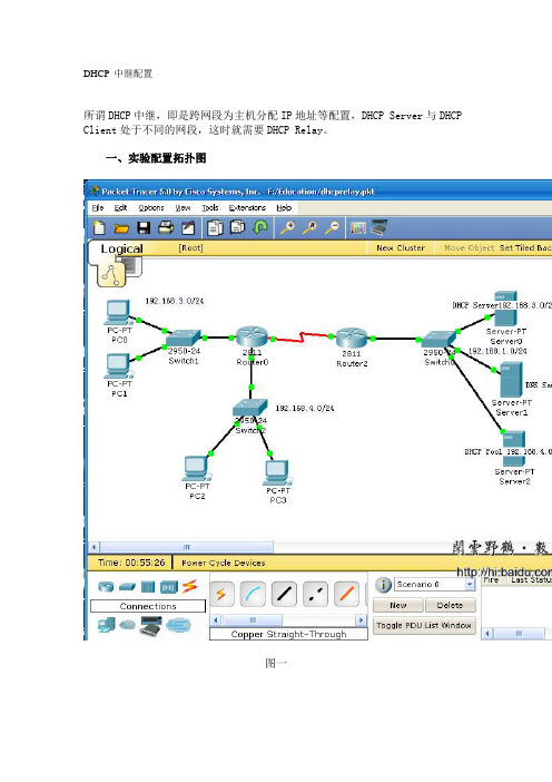 DHCP 中继配置