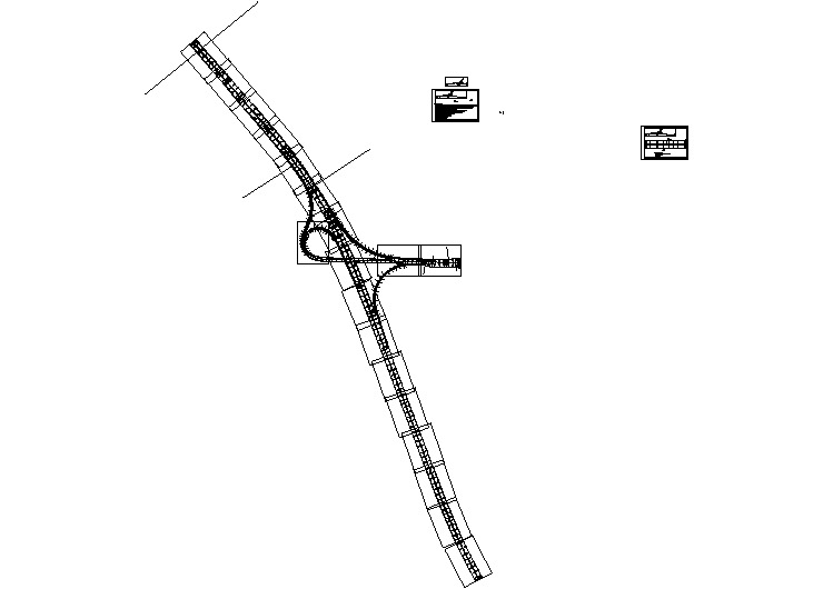 西部开发省际公路重庆绕城公路南段-互通式立交路面高程数距图